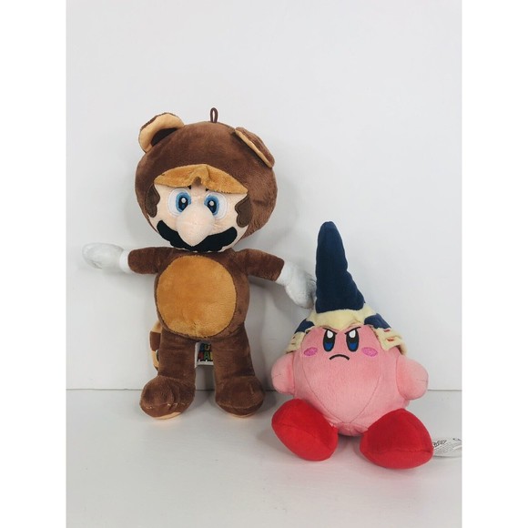 Nintendo Super Mario Tanooki Raccoon & Beetle Kirby All Star Collection Plush - Picture 1 of 15